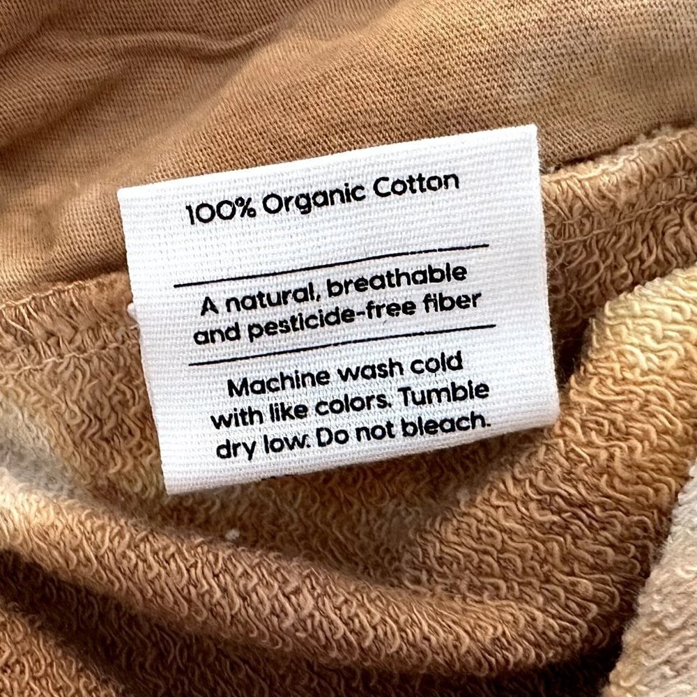 NWT MATE the Label Brown/Tan Tie Dye Organic Terry Classic Jogger - XS - Picture 2 of 7